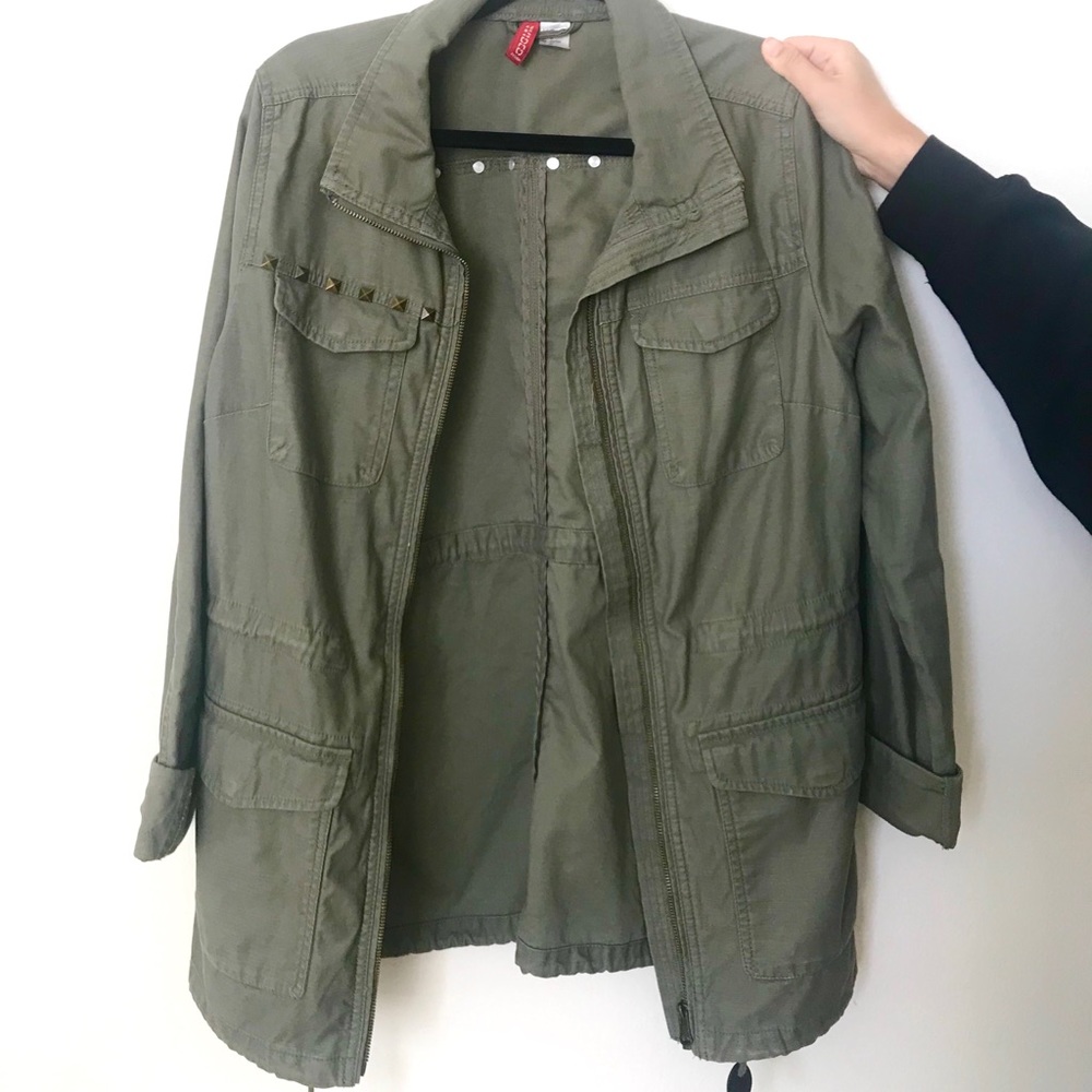 Green army jacket